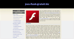 Desktop Screenshot of jeux-flash-gratuit.biz