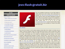 Tablet Screenshot of jeux-flash-gratuit.biz